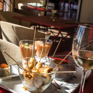 Aperitivos del restaurante del Parador de La Palma
