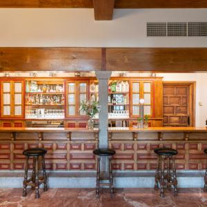 Barra de la cafetería del Parador de Verín