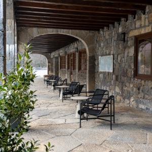 Terraza inferior del Parador de Bielsa