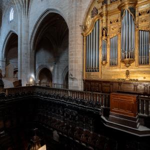 Detalle del interior de la catedral de Calahorra