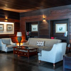 Salón de clientes del Parador de Las Cañadas del Teide