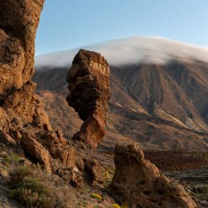 Detalle del Teide en el entorno del Parador de Las Cañadas del Teide