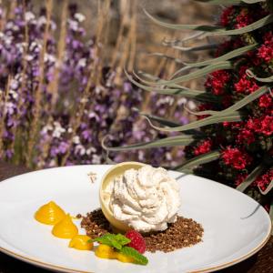 Luna menguante, postre del restaurante del Parador de Las Cañadas del Teide