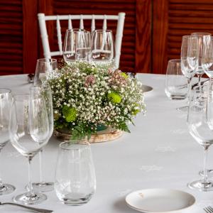 Montaje de banquete en el Parador de Ceuta
