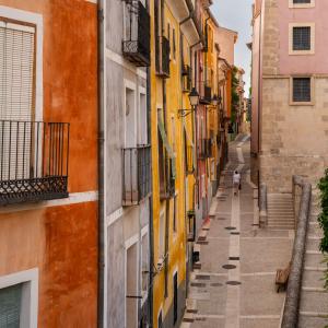 Calles de Cuenca en el entorno del Parador de Cuenca