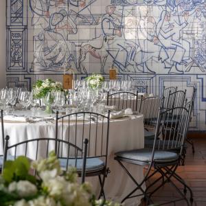 Detalle de banquete en el Parador de Cuenca