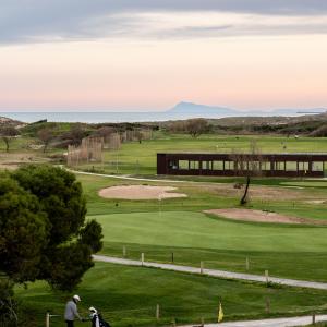Zona de lanzamiento del campo de golf del Parador de El Saler