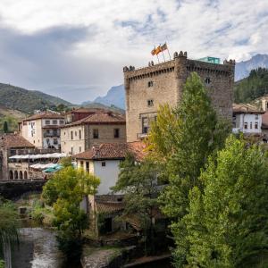 Vista de Potes cerca del Parador de Fuente Dé