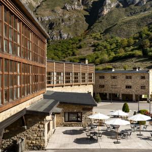 Vista de la terraza del Parador de Fuente Dé