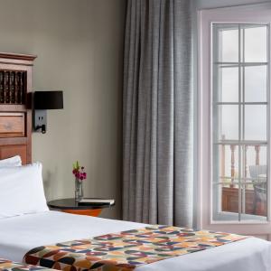 Detalle de terraza de habitación accesible del Parador de La Palma