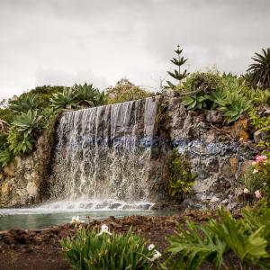 Cascada del jardín del Parador de La Palma