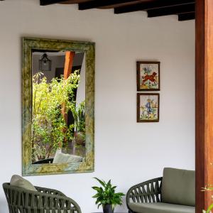 Zona de descanso del patio del Parador de La Palma