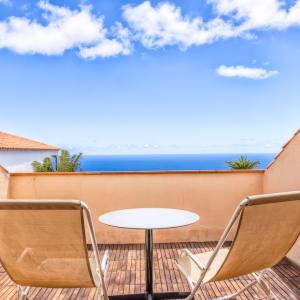 Terraza de habitación del Parador de La Palma