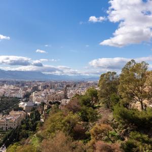 Vistas desde habitación superior en el Parador de Málaga Gibralfaro