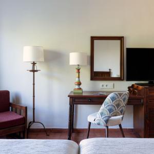 Detalle de habitación estándar adaptada en el Parador de Manzanares