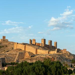 Vistas del castillo desde el Parador de Molina de Aragón