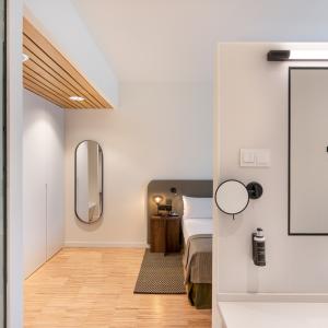 Cuarto de baño en habitación del Parador de Molina de Aragón