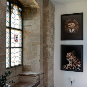 Detalle de arquitectura y arte del Parador de Olite-Erriberri