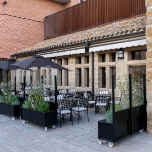 Terraza del espacio gastronómico del Parador de Olite-Erriberri
