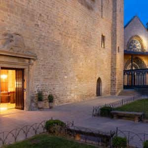 Detalle de la entrada del Parador de Olite-Erriberri