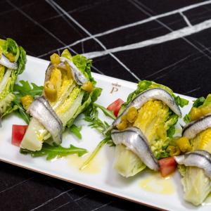 Cogollos de Tudela del restaurante del Parador de Olite-Erriberri