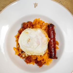 Migas de Ujue del restaurante del Parador de Olite-Erriberri