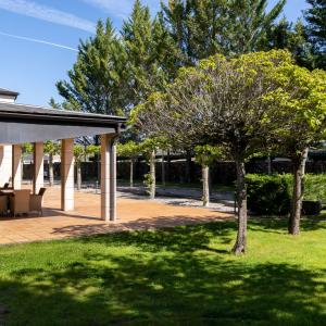 Jardín trasero del Parador de Puebla de Sanabria