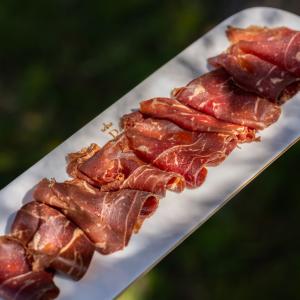 Jamón del desayuno del Parador de Puebla de Sanabria