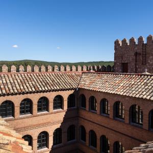 Vista superior de las almenas del Parador de Sigüenza