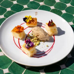 Bizcocho borracho del restaurante del Parador de Sigüenza