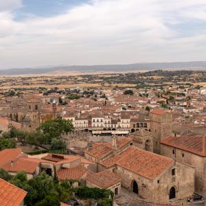 Vista panorámica del entorno del Parador de Trujillo