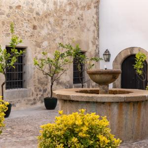 Detalle de zonas exteriores del Parador de Trujillo