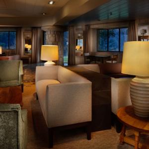 Salón de clientes del Parador de Vielha 