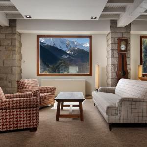 Detalle de zona de recepción del Parador de Vielha