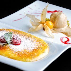 Postres típicos del restaurante del Parador Casa da Ínsua 