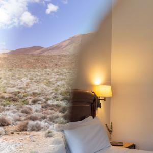 Detalle de reflejo de Junior suite del Parador de Las Cañadas del Teide