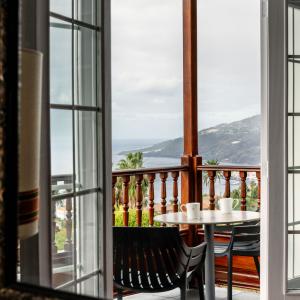 Detalle de la terraza de la habitación doble accesible del Parador de La Palma