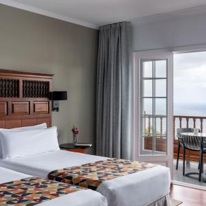 Vista general de habitación doble accesible del Parador de La Palma