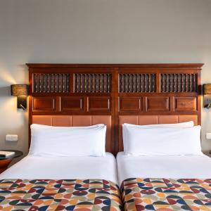 Camas de habitación doble accesible del Parador de La Palma