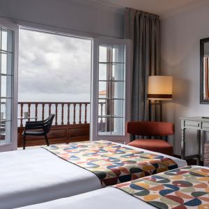 Terraza con vistas de habitación doble accesible del Parador de La Palma