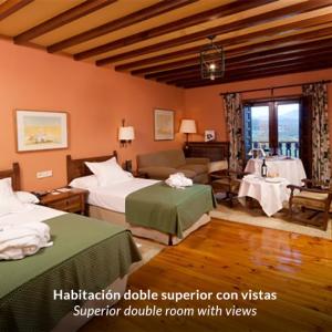 Parador de Cervera De Pisuerga - Superior Doppelzimmer mit Terrasse (Blick auf den Sumpf) 