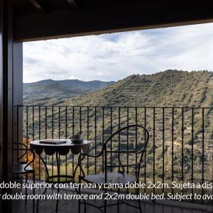 terraza de habitación doble superior con terraza en el Parador de Sos del Rey Católico