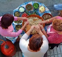 Preparación de las sopas perotas