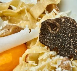 Pasta con trufa.