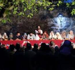 Escena de la última cena.