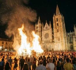 Hoguera de San Juan, León