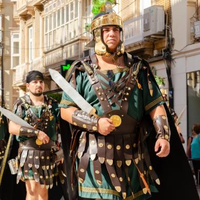 Desfile de legiones romanas.