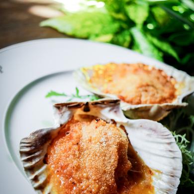 Vieras a la gallega del Parador de Cambados