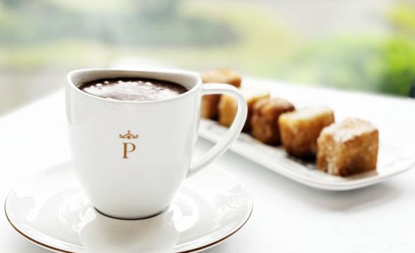 Picatostes con chocolate del Parador de Limpias