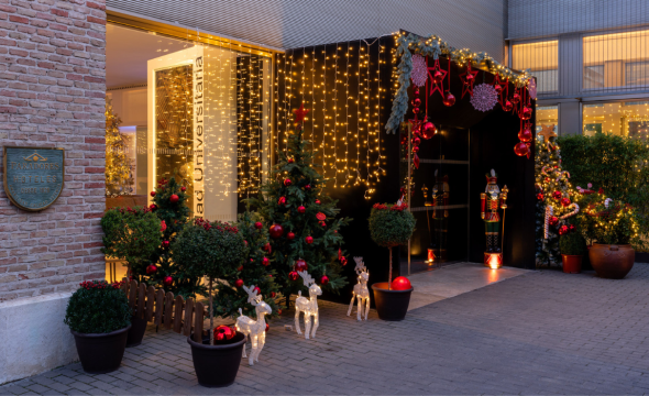 Decoración Navidad en el Parador de Alcalá